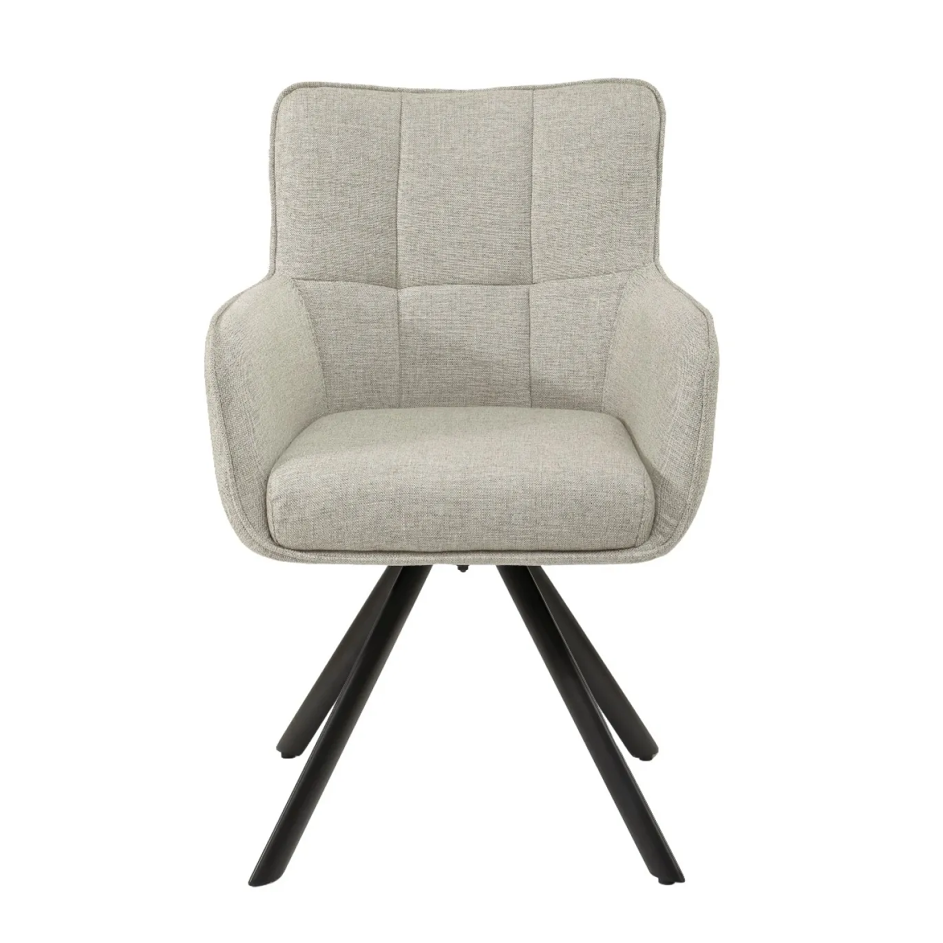 Livingfurn Eetkamerstoel Tori Zand/Zwart
