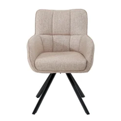 Livingfurn Eetkamerstoel Tori Zalm/Zwart