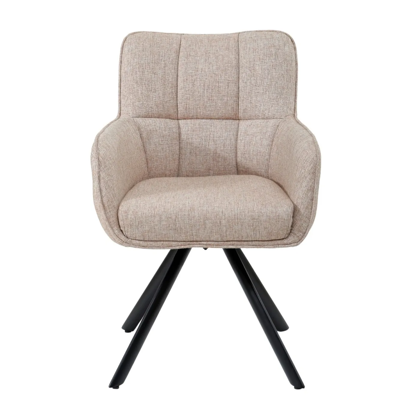 Livingfurn Eetkamerstoel Tori Zalm/Zwart