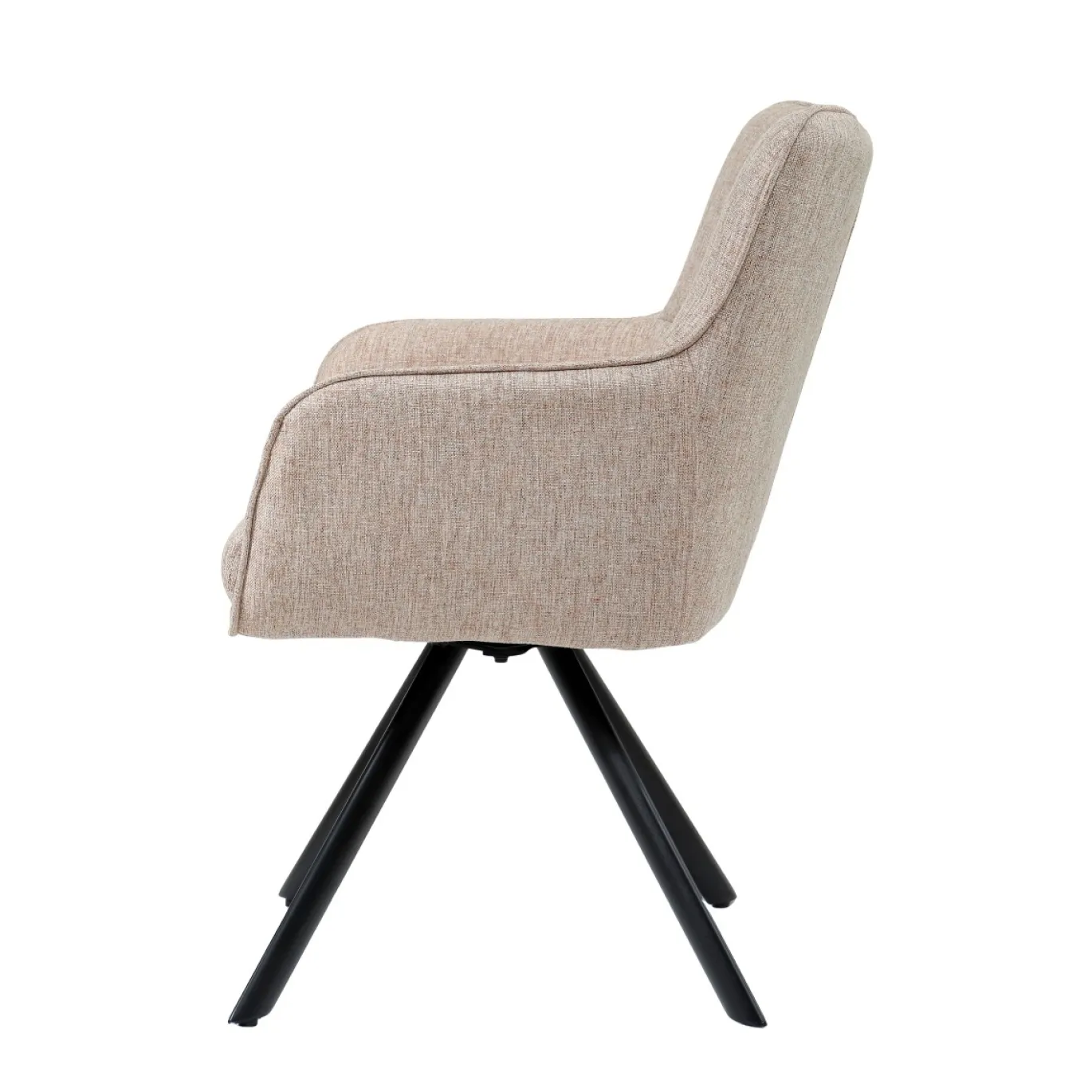 Livingfurn Eetkamerstoel Tori Zalm/Zwart