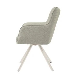 Livingfurn Eetkamerstoel Tori Zand/Wit