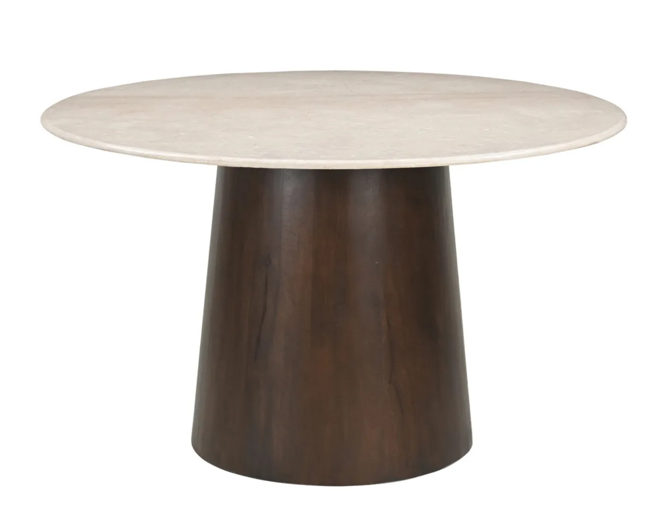 Livingfurn Eetkamertafel Brix Bottecino Mango Rond 130cm