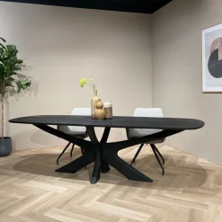 Livingfurn Eettafel Brix Montreaux Zwart 220cm