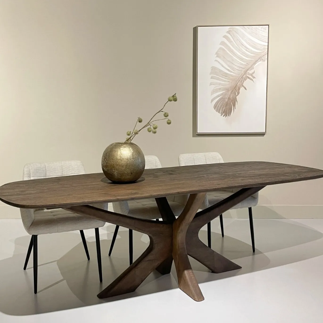 Livingfurn Eettafel Brix Montreaux Bruin 220cm