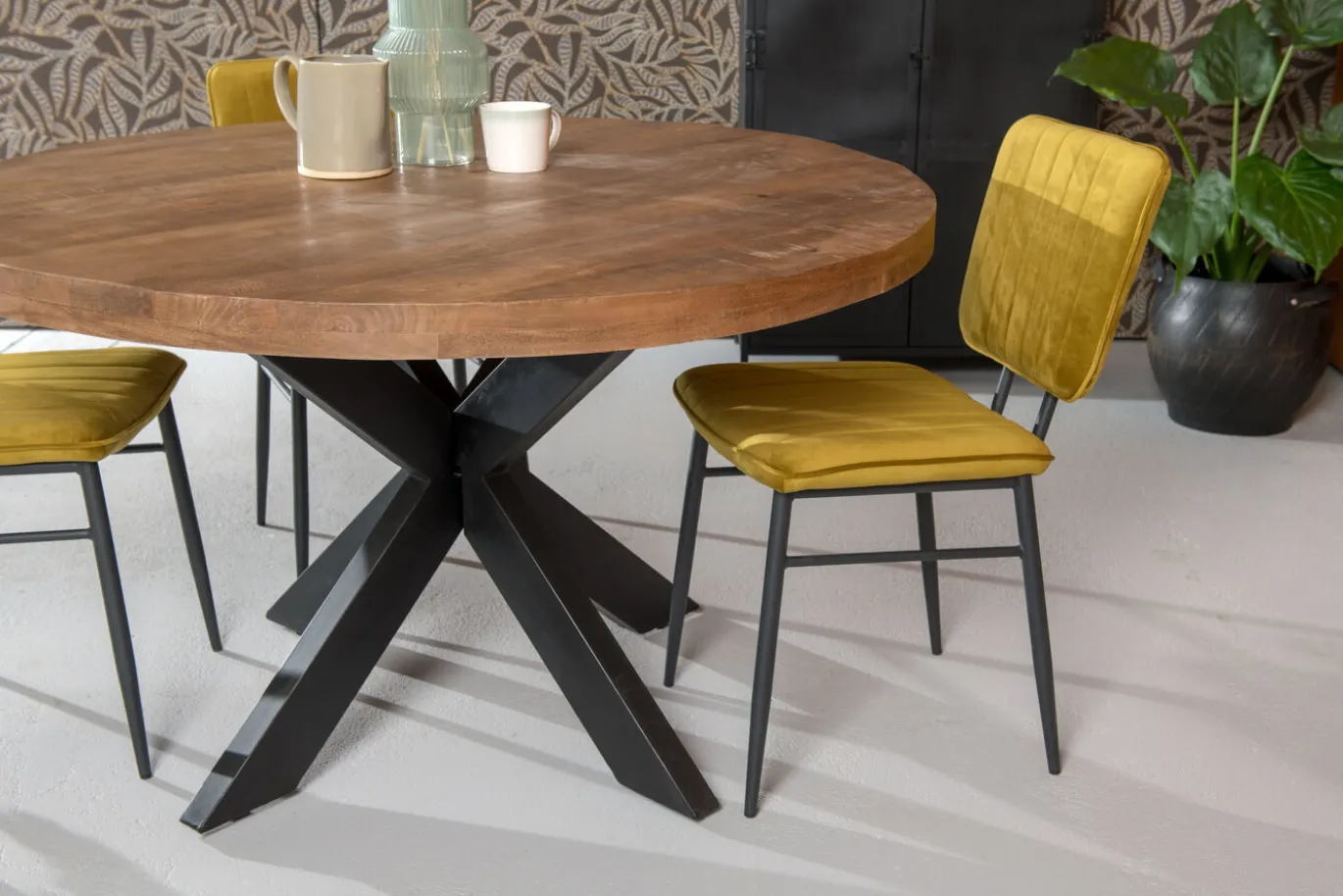 Livingfurn Eettafel Brix Sturdy Rond 130 cm