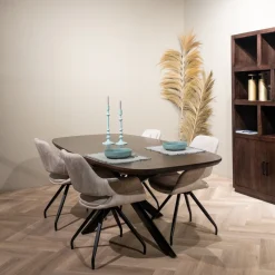 Livingfurn Eettafel Jesper Deens Ovaal Bruin 180cm Mangohout