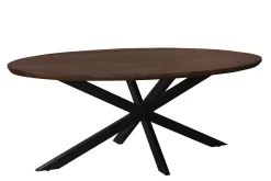 Livingfurn Eettafel Jesper Ovaal Bruin 210cm
