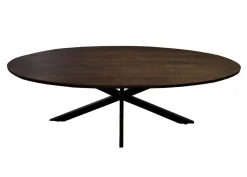 Livingfurn Eettafel Jesper Ovaal Bruin 210cm