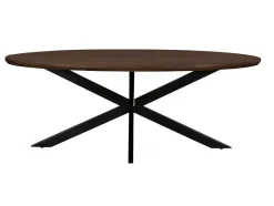 Livingfurn Eettafel Jesper Ovaal Bruin 210cm
