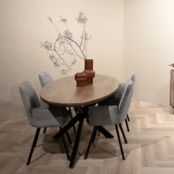 Livingfurn Eettafel Jesper Ovaal 210cm Mangohout