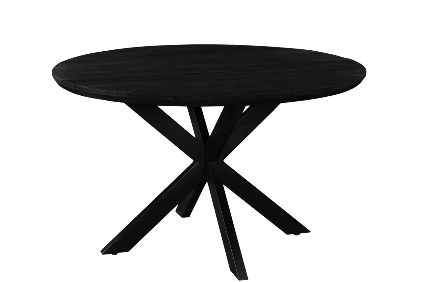 Livingfurn Eettafel Jesper Rond Zwart Ø120cm