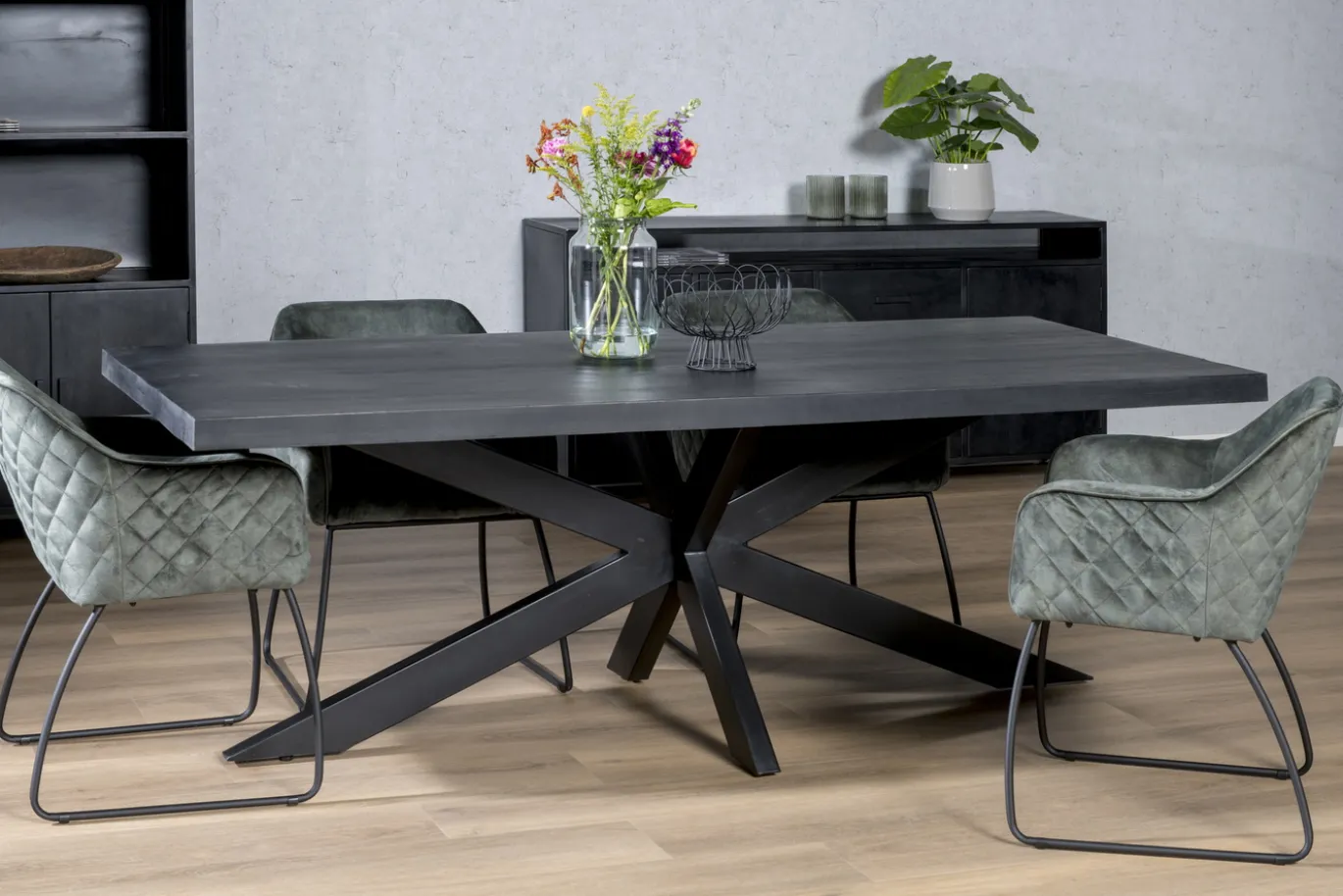 Livingfurn Eettafel Kala Spinpoot 180 cm