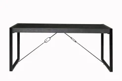 Livingfurn Eettafel Norris Mangohout Zwart 180cm