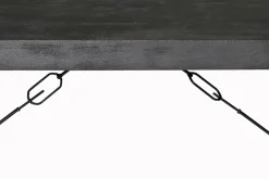 Livingfurn Eettafel Norris Mangohout Zwart 180cm