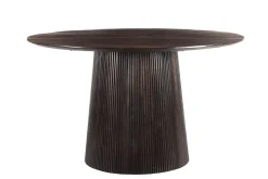 Livingfurn Eettafel Salvator Walnoot Ø130cm Mangohout Rond