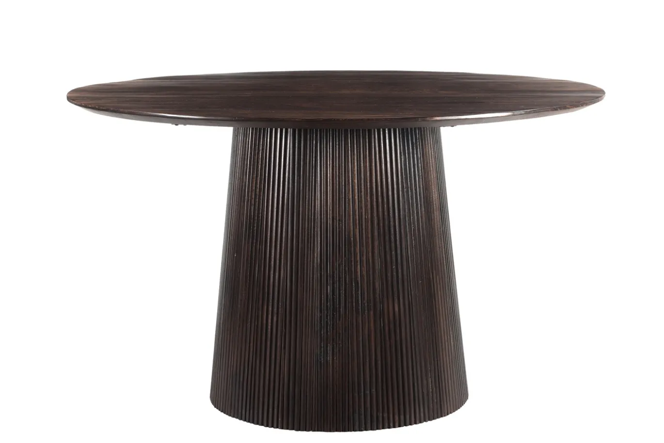 Livingfurn Eettafel Salvator Walnoot Ø130cm Mangohout Rond