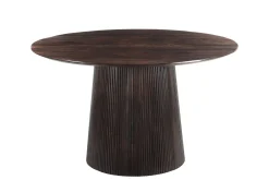 Livingfurn Eettafel Salvator Walnoot Ø130cm Mangohout Rond
