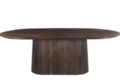 Livingfurn Eettafel Salvator Walnoot 200cm Mangohout Ovaal