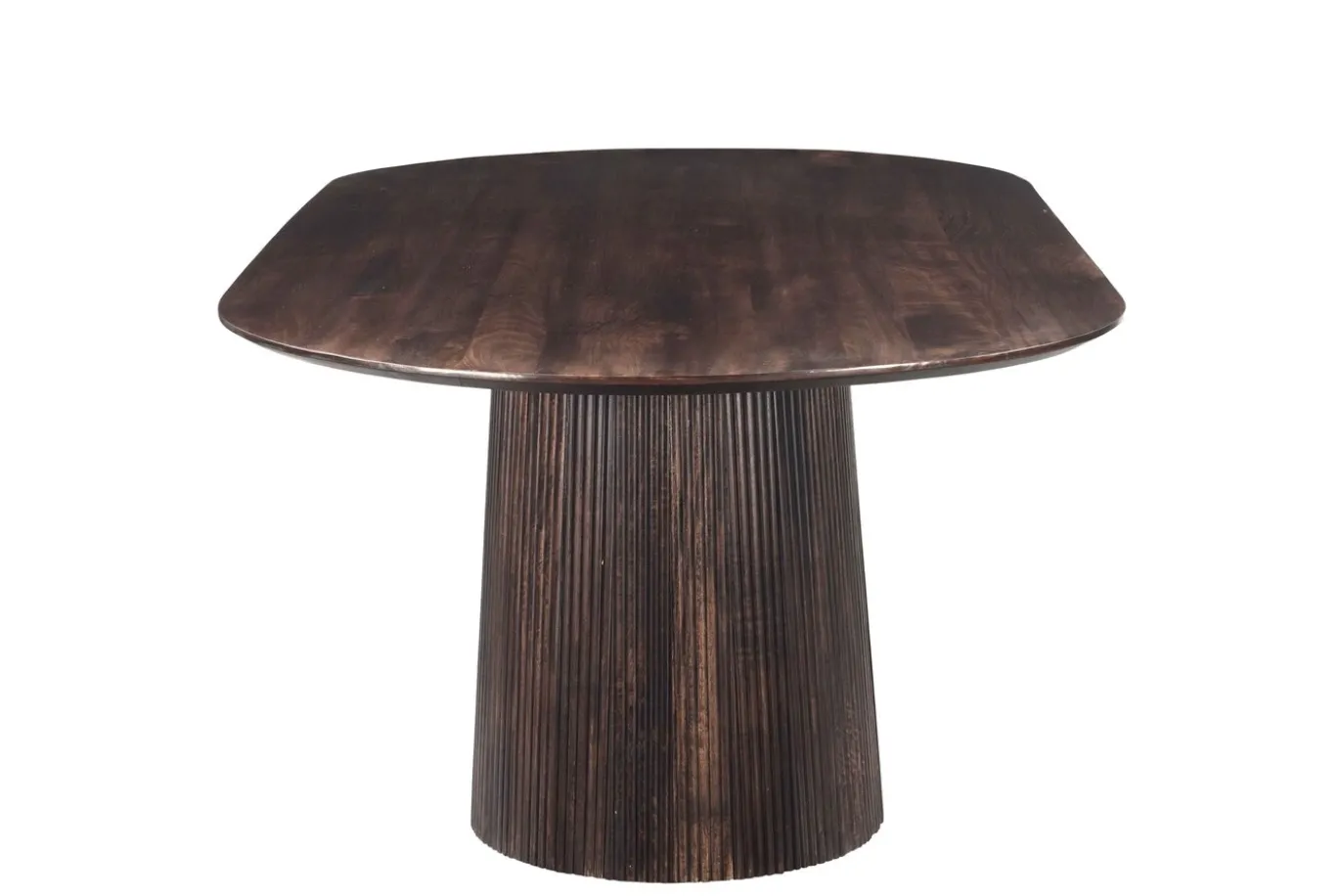 Livingfurn Eettafel Salvator Walnoot 200cm Mangohout Ovaal