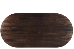 Livingfurn Eettafel Salvator Walnoot 200cm Mangohout Ovaal