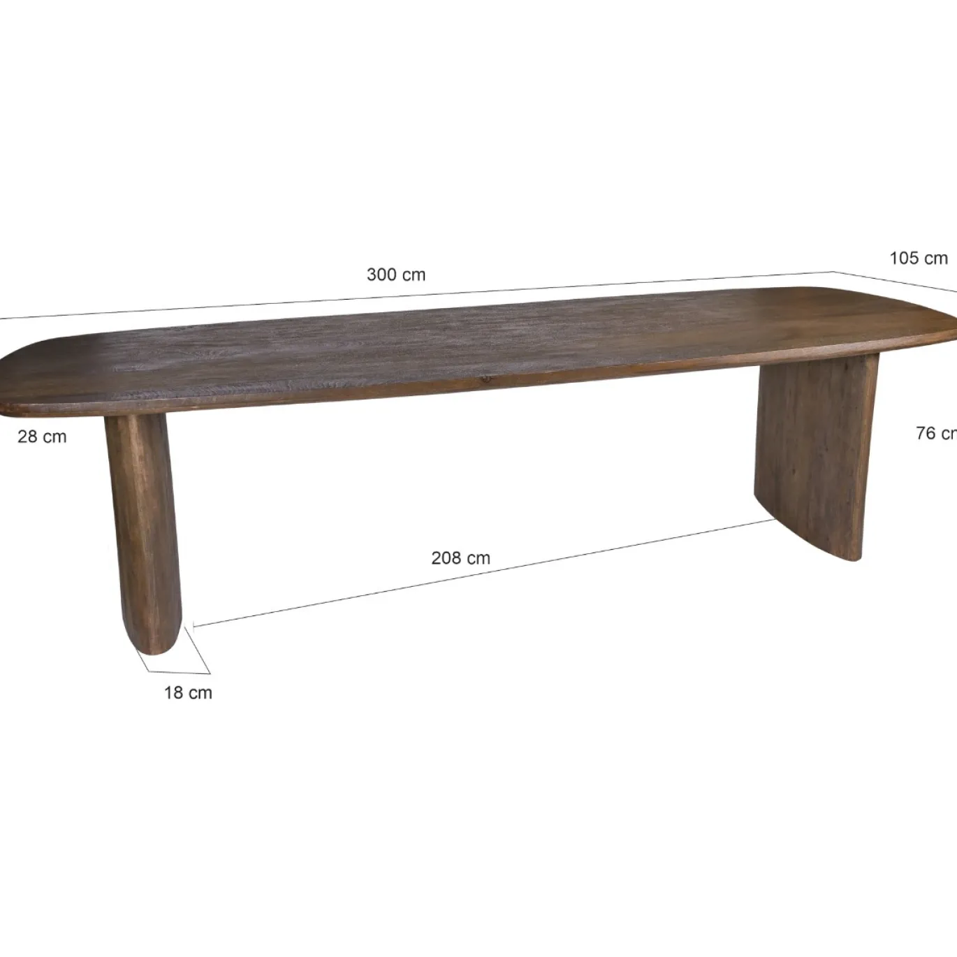 Livingfurn Eettafel Tyler 300cm
