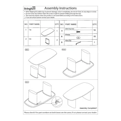 Livingfurn Eettafel Tyler 220cm