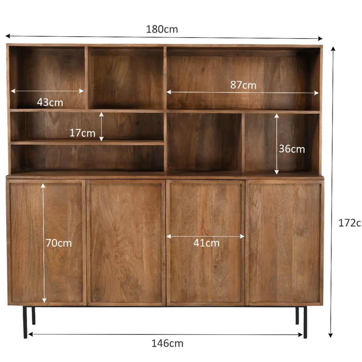 Livingfurn Kabinetkast Elan 180cm