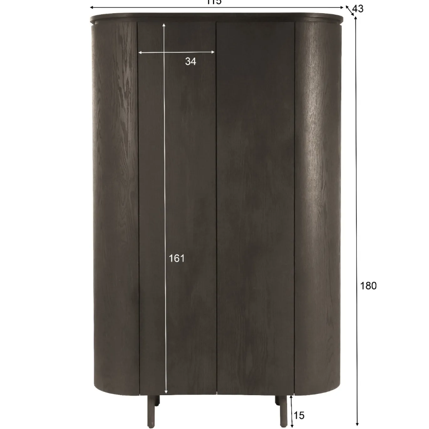 Livingfurn Kabinet Tobago Eikenfineer 180cm
