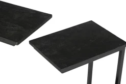 Livingfurn Laptoptafel Jordy Norris Zwart Set van 2