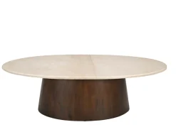 Livingfurn Salontafel Brix Bottecino Mango Ovaal 120cm