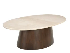 Livingfurn Salontafel Brix Bottecino Mango Ovaal 120cm