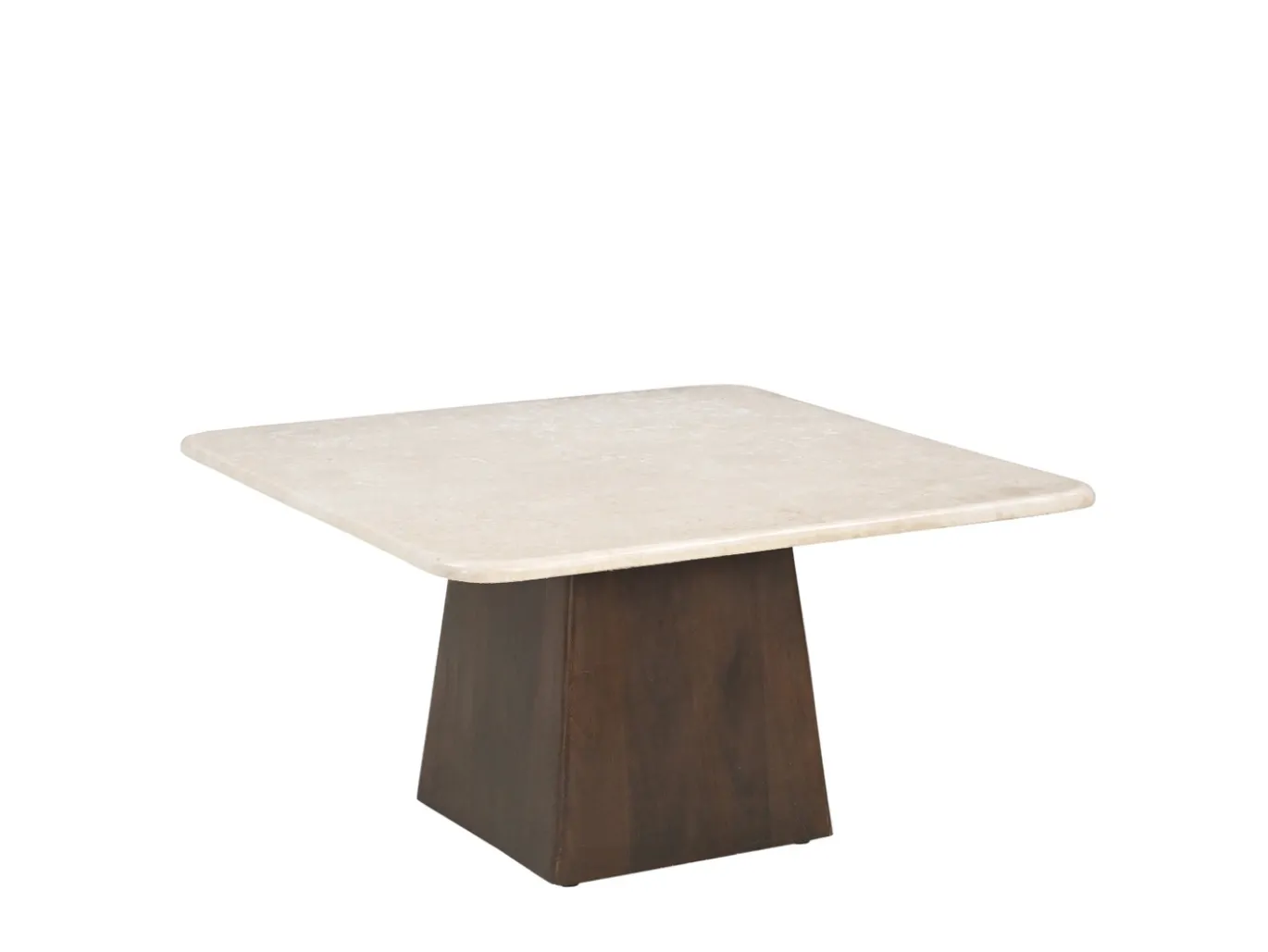 Livingfurn Salontafel Brix Bottecino Mango Vierkant 75cm