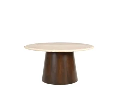 Livingfurn Salontafel Brix Bottecino Mango rond 75cm