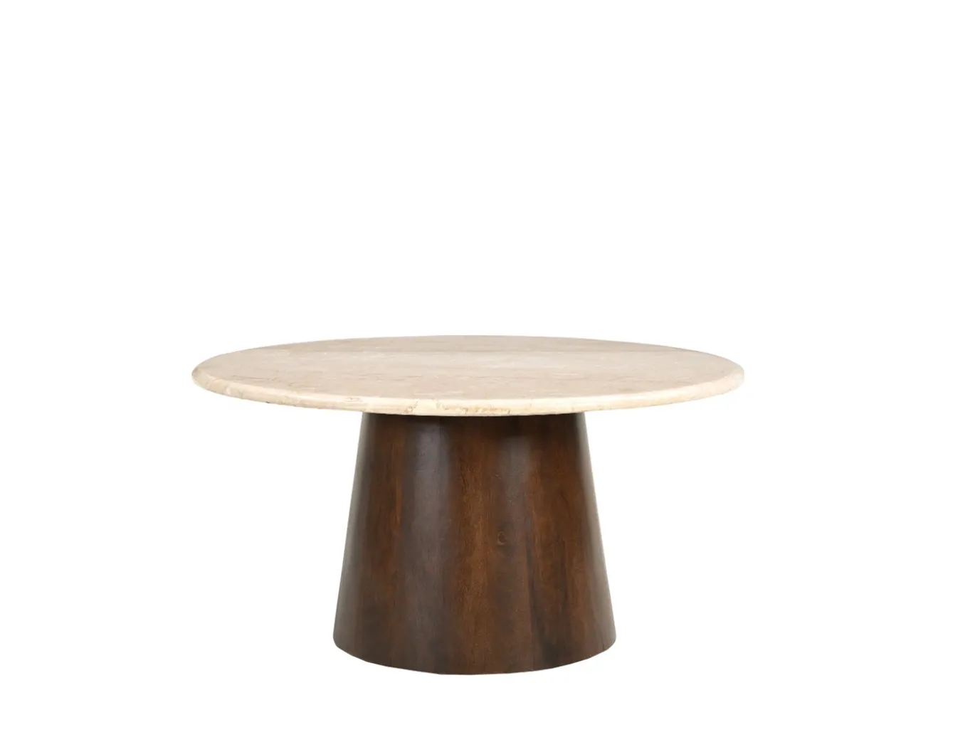 Livingfurn Salontafel Brix Bottecino Mango rond 75cm