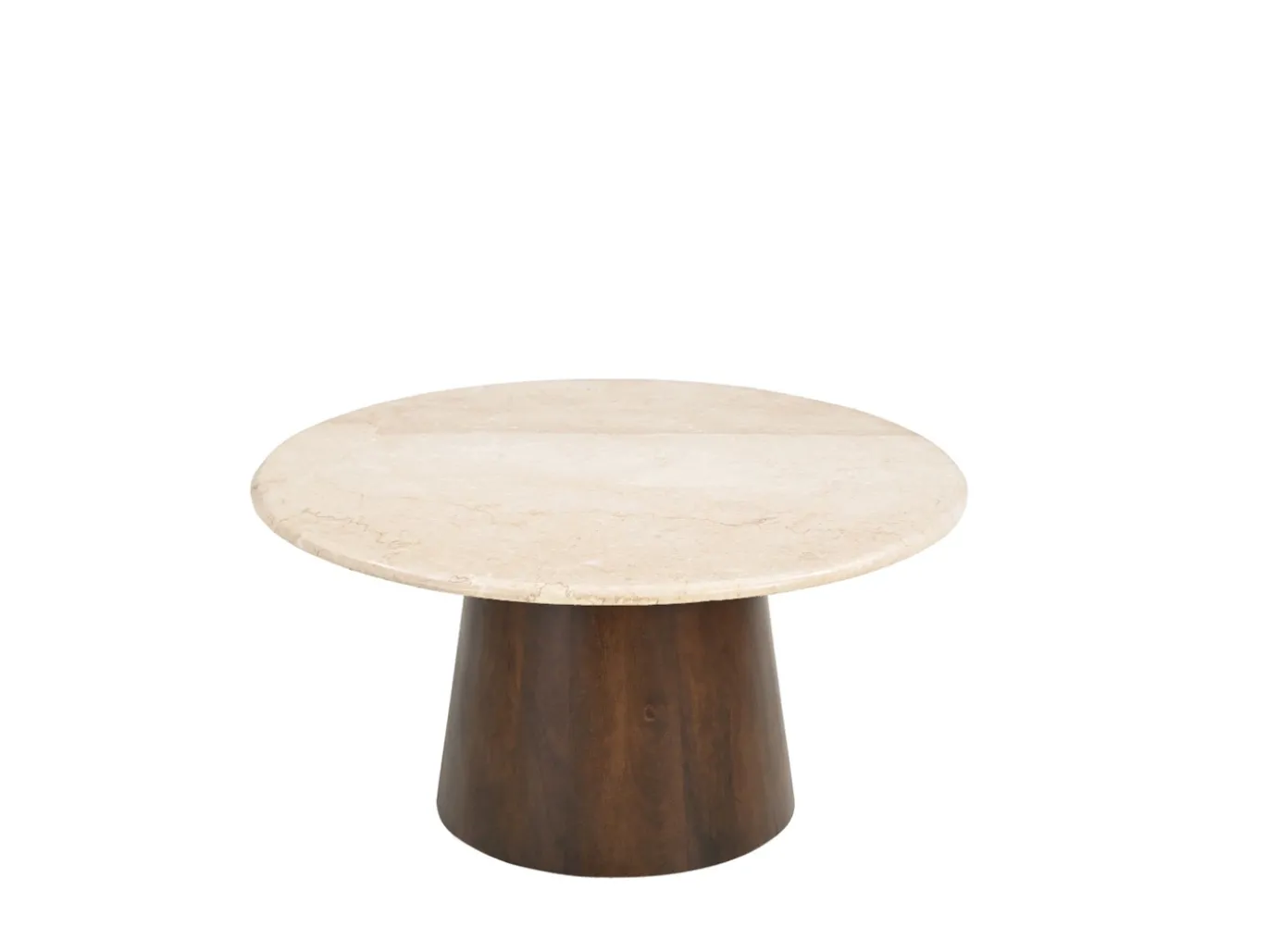Livingfurn Salontafel Brix Bottecino Mango rond 75cm