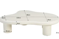 Livingfurn Salontafel Brix Feline Sandy