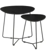 Livingfurn Salontafel Brix Ivy black set of 2