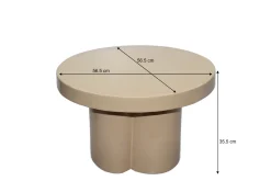 Livingfurn Salontafel Brix Noa Beige 56cm