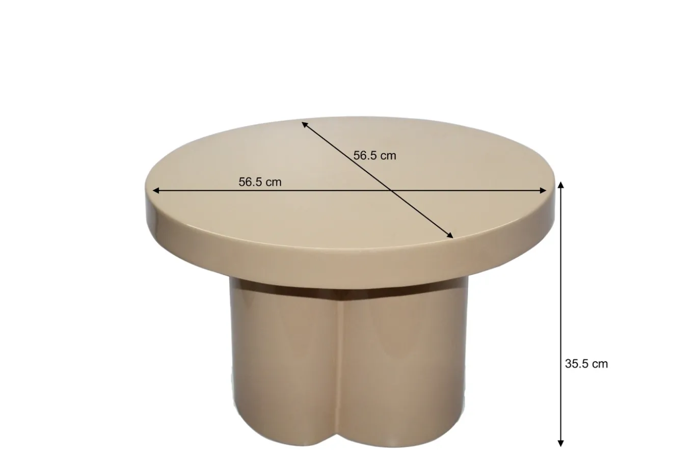 Livingfurn Salontafel Brix Noa Beige 56cm