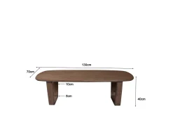 Livingfurn Salontafel Cortez Mango 130cm