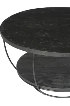 Livingfurn Salontafel Evan Norris Zwart Ø85cm