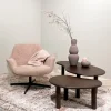 Livingfurn Salontafel Nubi Organisch Mangohout Bruin Set van 2