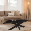 Livingfurn Salontafel Oslo Ovaal Zwart 130 cm