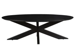 Livingfurn Salontafel Oslo Ovaal Zwart 130 cm