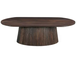 Livingfurn Salontafel Salvator Walnoot Ovaal 120cm Mangohout