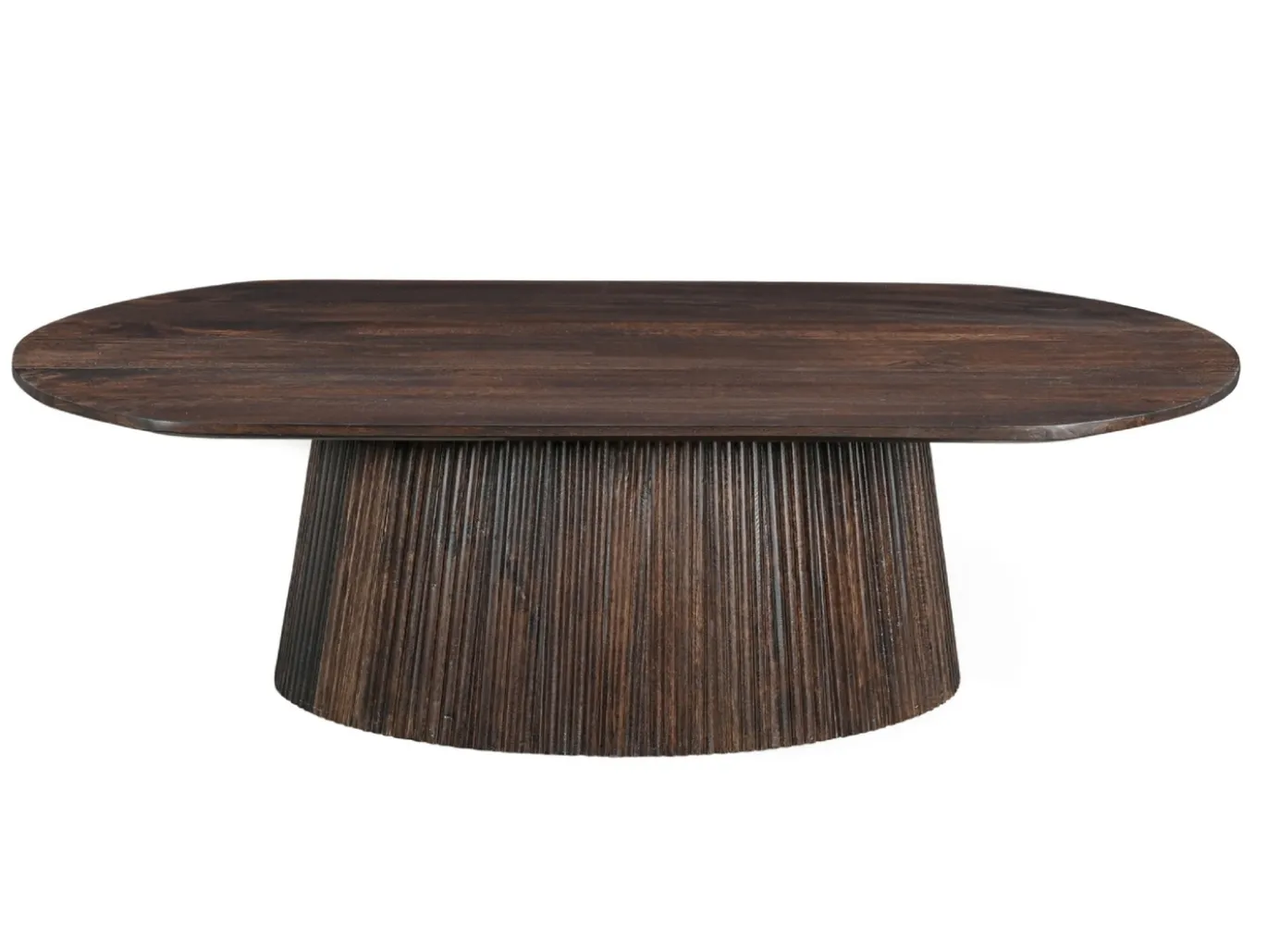 Livingfurn Salontafel Salvator Walnoot Ovaal 120cm Mangohout