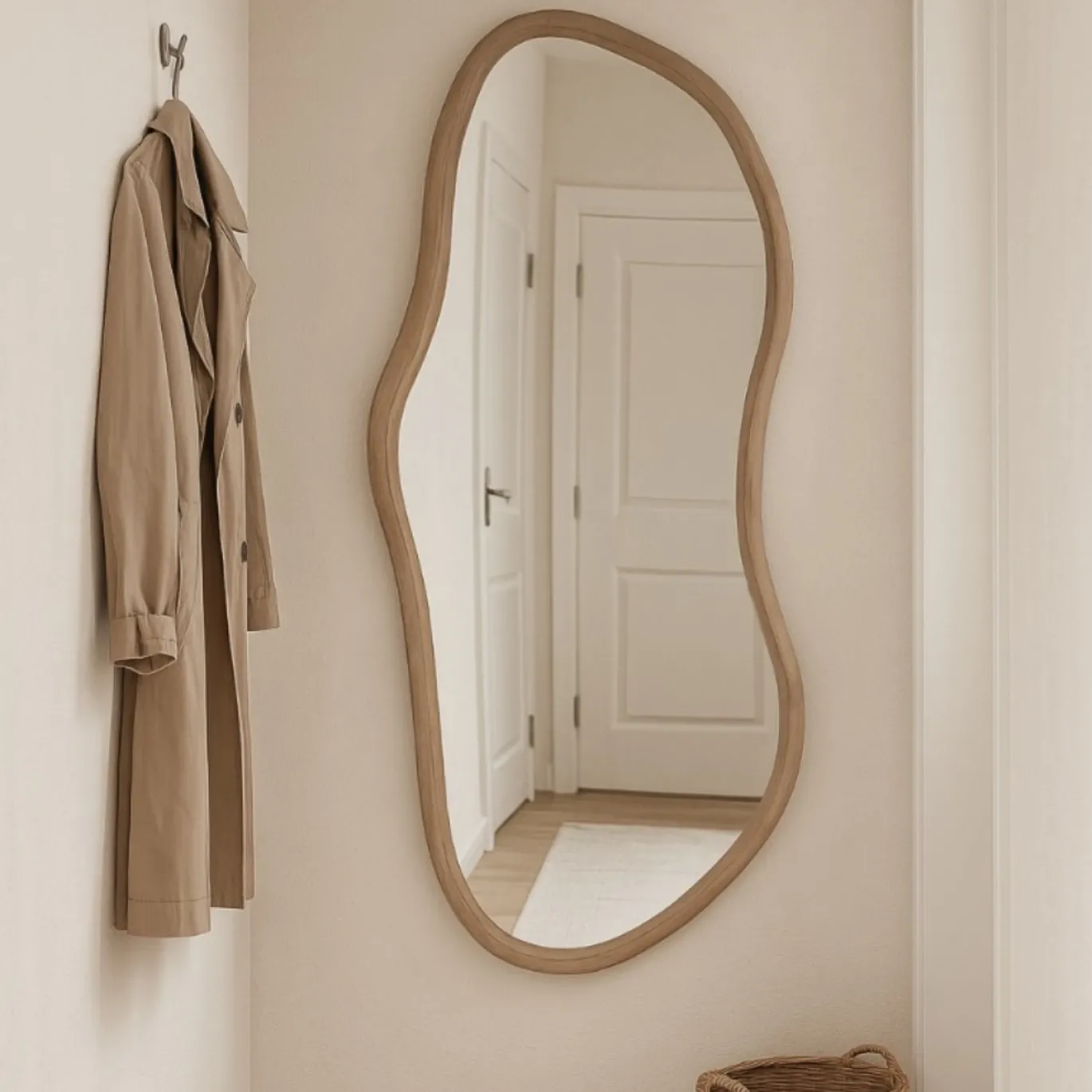 Livingfurn Spiegel Brix Sophie XL Organisch Bruin