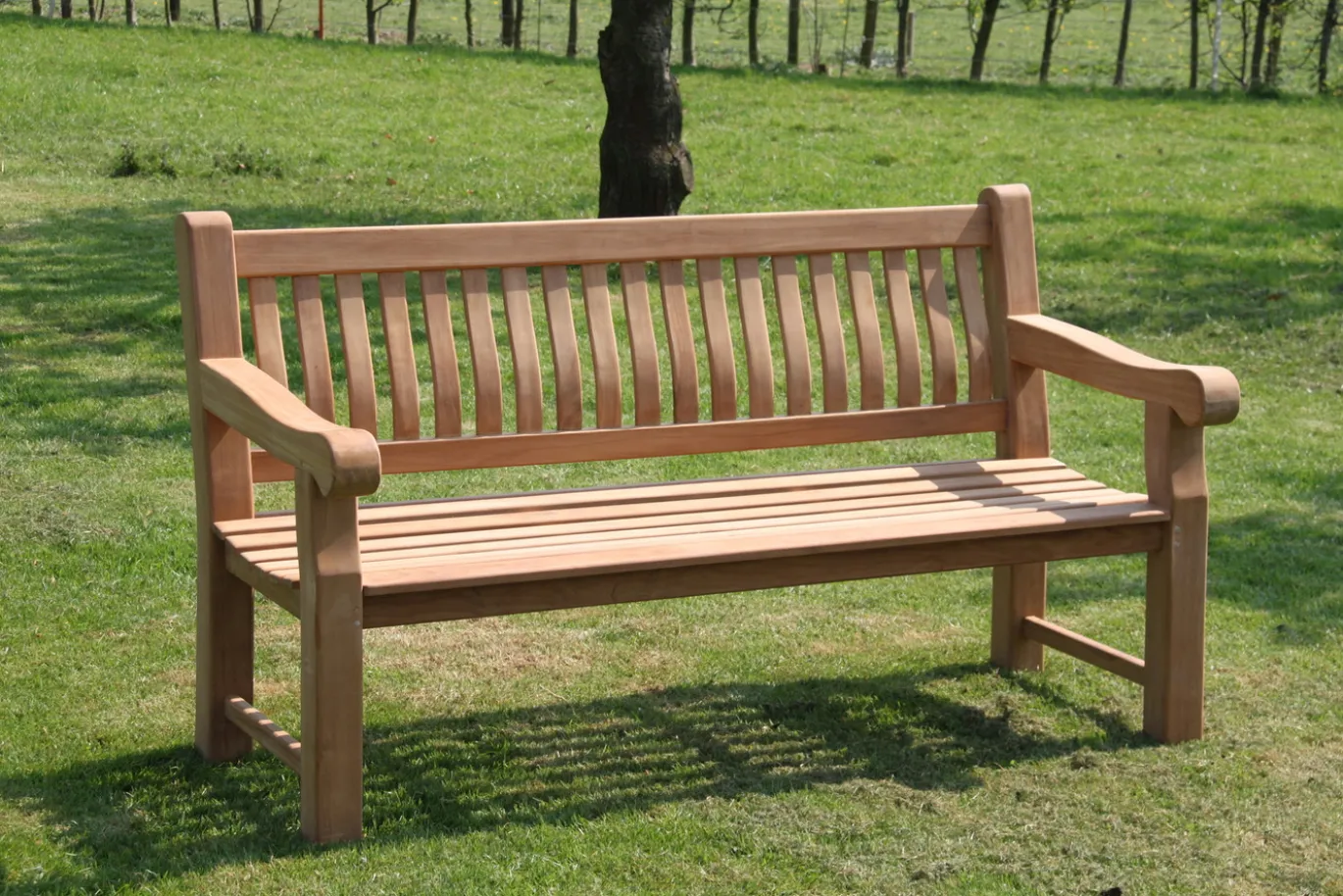 Livingfurn Tuinbank Patrick Breed 166cm Teakhout
