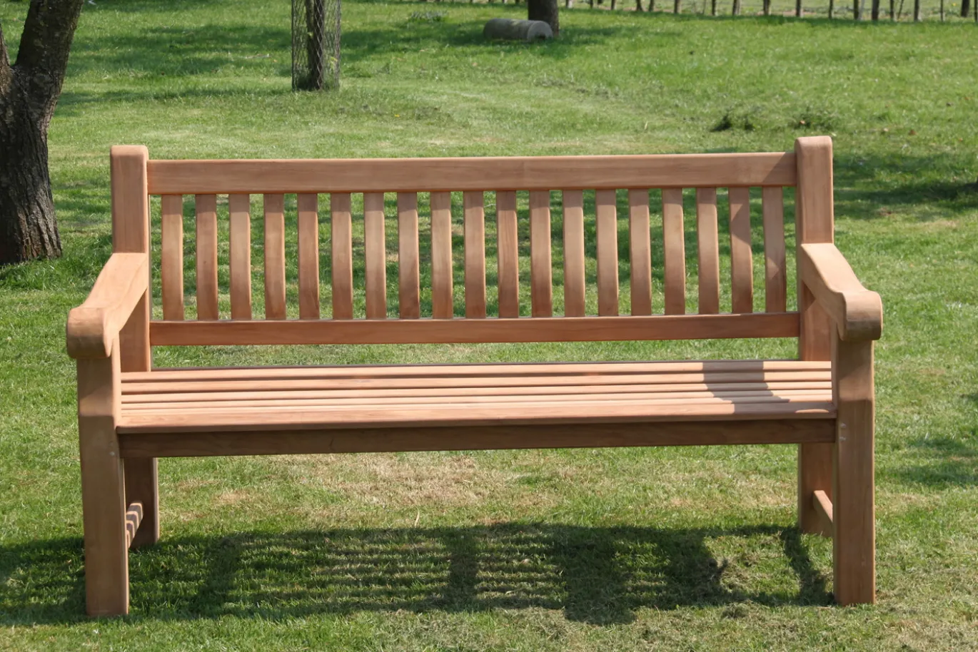 Livingfurn Tuinbank Patrick Breed 166cm Teakhout
