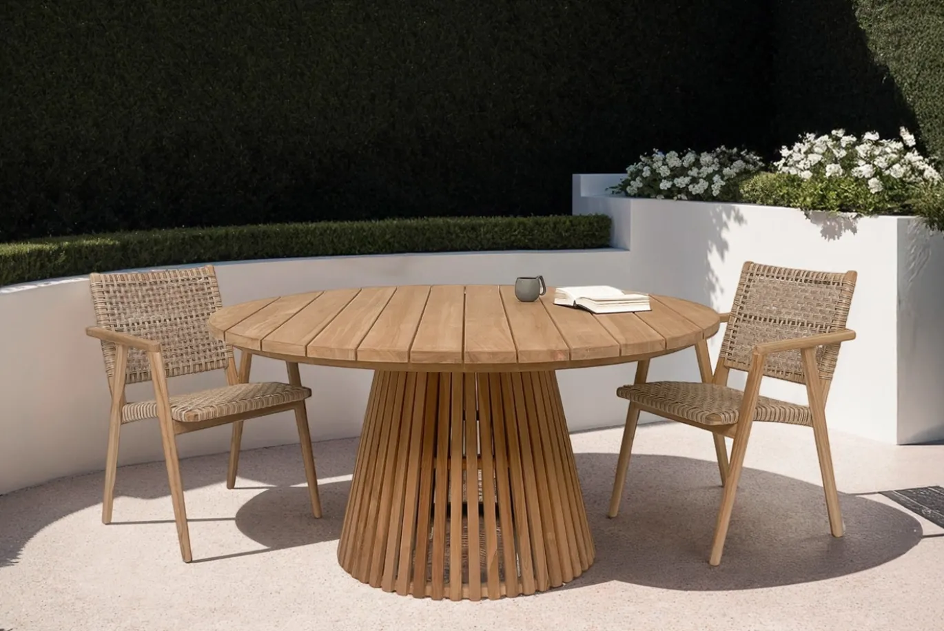 Livingfurn Tuintafel Cindo Teak 120cm